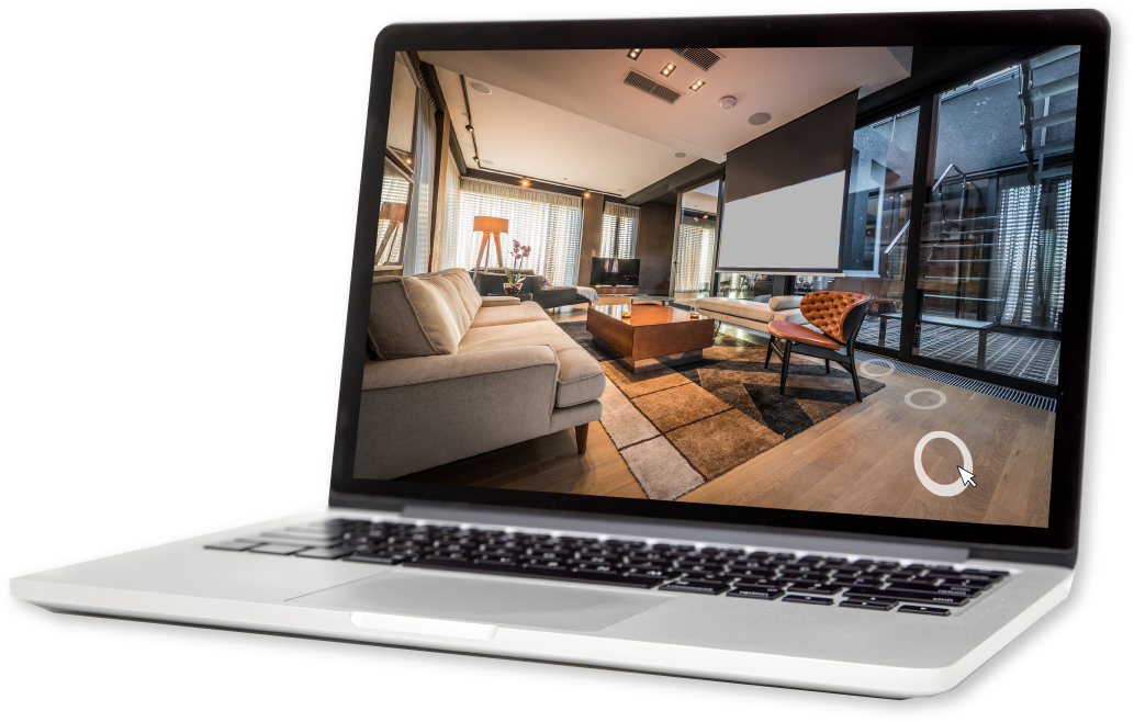 laptop with Matterport