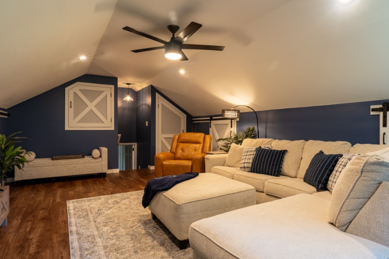 Renovated attic living space